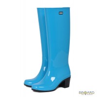 Сапоги женские на каблуке утеплен.мех.с молнией,высокие р39 Голубой (ПС 20 МЛ УМ) АКЦИЯ 30%