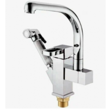 Смеситель для кухни с высоким изливом с выдвижной лейкой P4095  