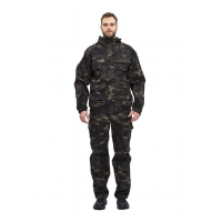Костюм Сириус-Титан зимний куртка+п/комбинезон черн.с красным р.48-50 182-188