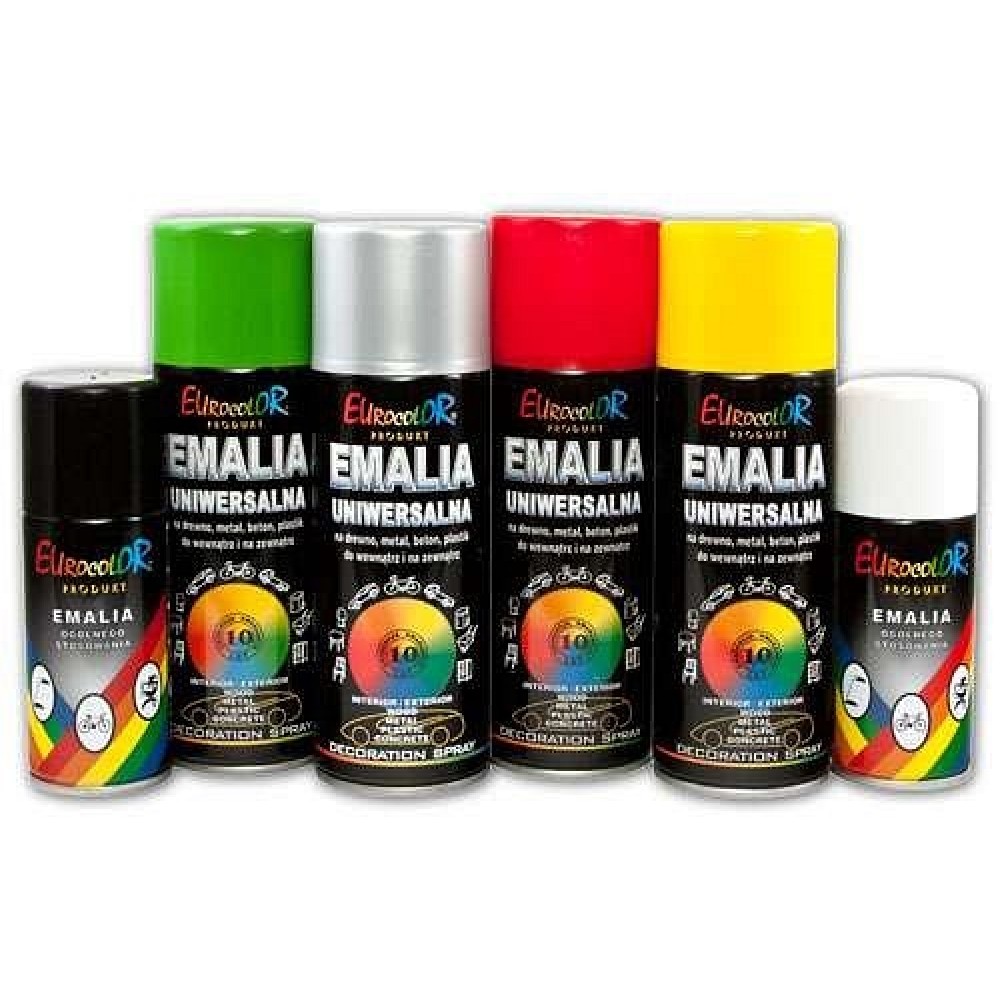 Краска Спрей флюоресцентный Зеленый EUROCOLOR 400 мл (9015)
