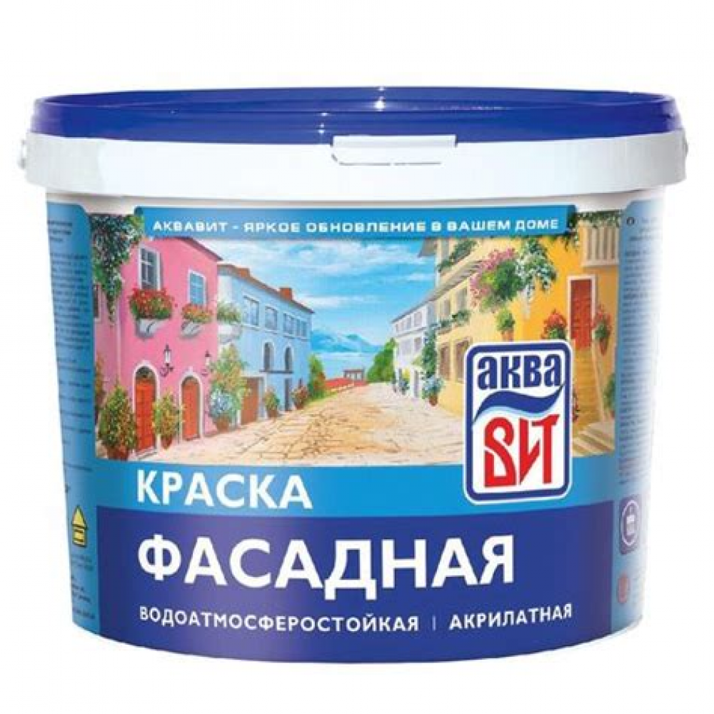 Водоэмаль фасадная АкваВИТ ВАК-25 супербелая 13кг 89904