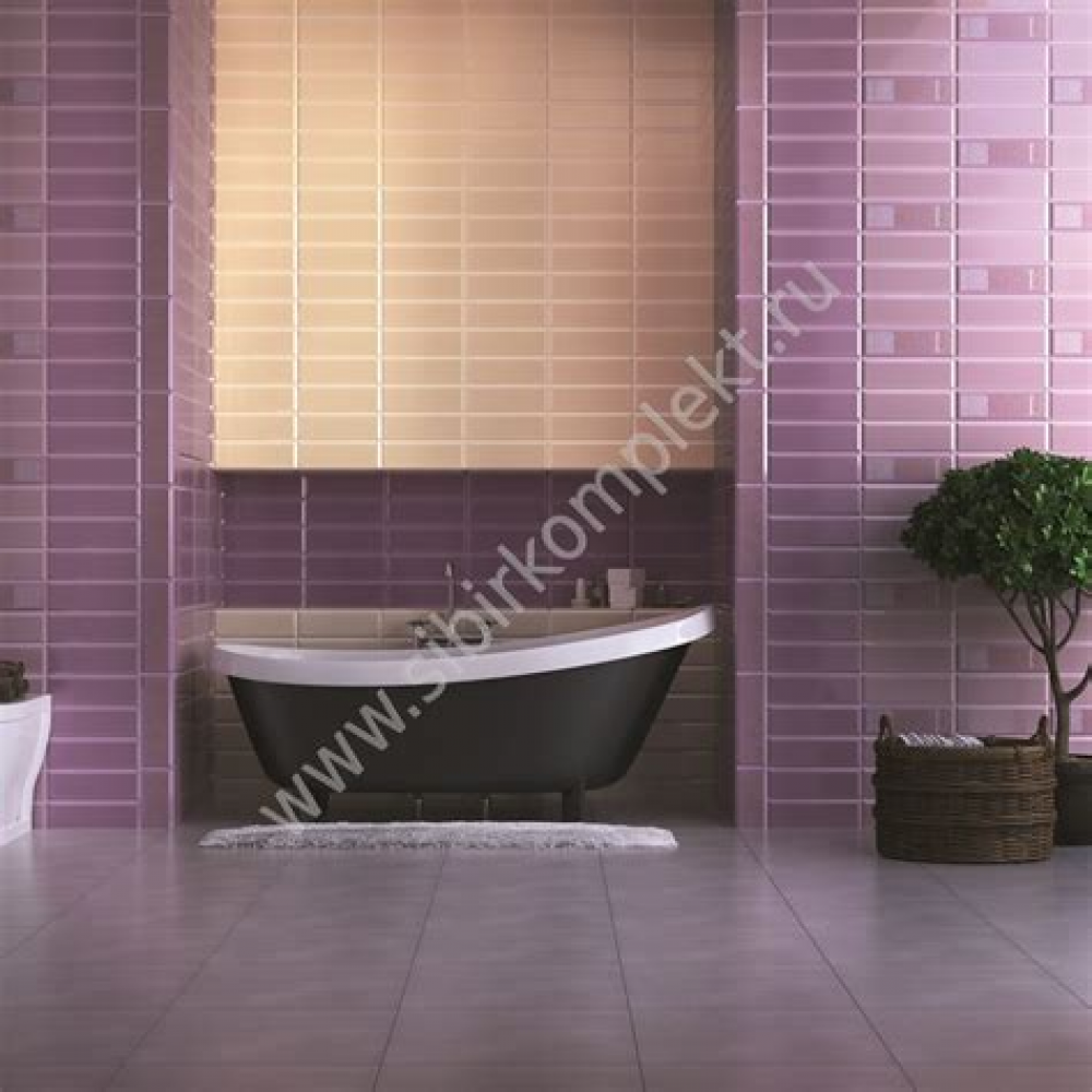 Плитка настенная Metro лавандовая/низ 02 100х300 (1шт=0,03м2) 1с ХХХ АКЦИЯ 30%