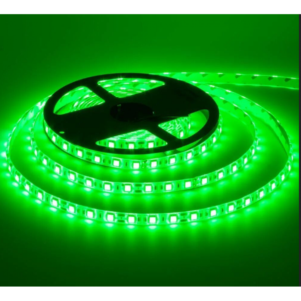 Светодиодная лента LED 14.4Вт/м IP33 зеленая