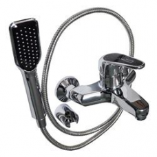 Смеситель для ванны короткий нос с Черной ручкой (2410)