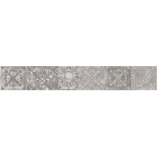 Плитка бордюр Амалфи серая 600х95 1с ХХХ