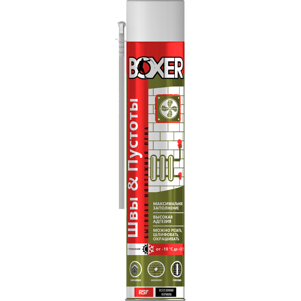 Пена монтажная бытовая всесезонная BOXER 600мл. BOXER75006