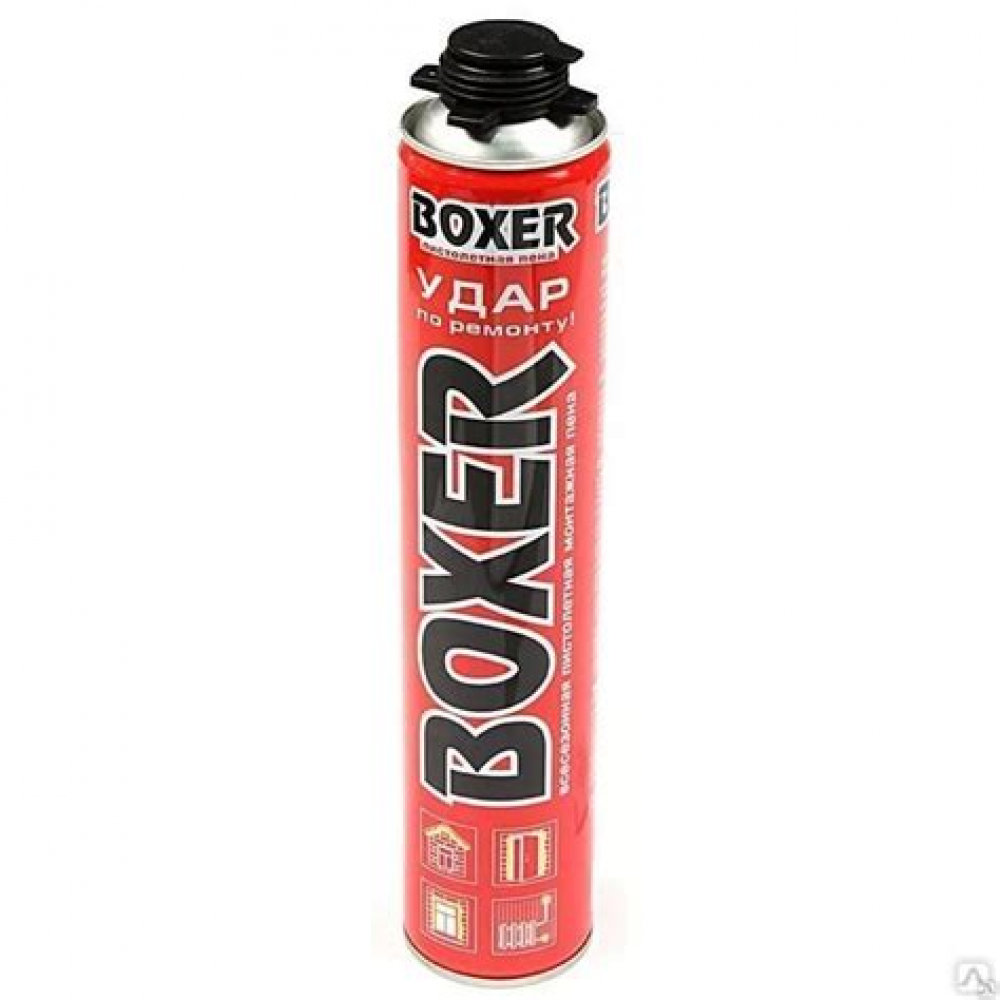 Пена монтажная бытовая всесезонная BOXER 600мл. BOXER75006