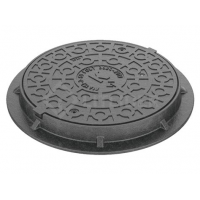 Люк канализац.чугунный легкий Л1,5т