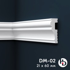 Плинтус потолочный молдинг XPS DM02 (60*21 мм)