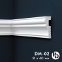 Плинтус потолочный молдинг XPS DM02 (60*21 мм)