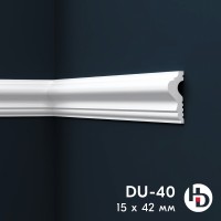 Плинтус потолочный молдинг XPS DU40 (42*15 мм) ХХХ