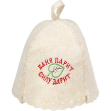 Вымпел "Банька парит силу дарит" (войлок/вышивка) ХХХ АКЦИЯ 50%