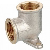 Угол латунь с креплением 1/2" РВ/РВ (02388)