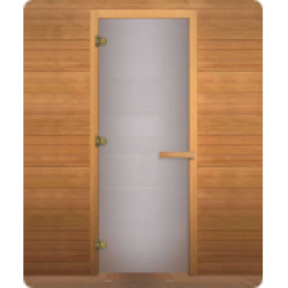 Дверь для сауны Декор СЛЭБ стандарт 190х70см стекло 8мм (осина)