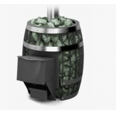 Печь банная Саяны II Мини Carbon с закрытой каменкой 