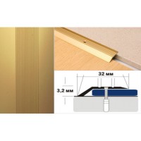 Профиль алюминиевый С  1 (1,8м) дуб беленный 087 