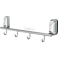 Держатель для полотенец 4 крючка FORA FLOWER хром FOR-FL004