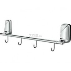 Держатель для полотенец 4 крючка FORA FLOWER хром FOR-FL004