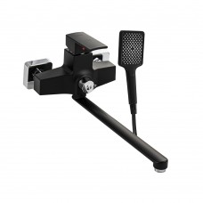 Смеситель для ванны длинный нос из пластика АБС ЧЕРНЫЙ квадратный корпус 5564 Смеситель для ванны длинный нос из пластика АБС ЧЕРНЫЙ квадратный корпус 5564