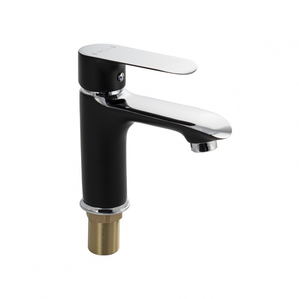 Смеситель для раковины шаровый с черной эмалью 5530