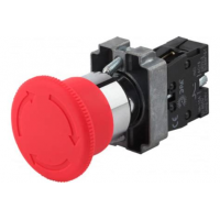 Кнопка LAY5-BS542 Грибок аварийная с фиксацией поворотная ИЭК
