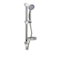 Стойка для душа с массажной лейкой и мыльницей ГРОМИКС 00003