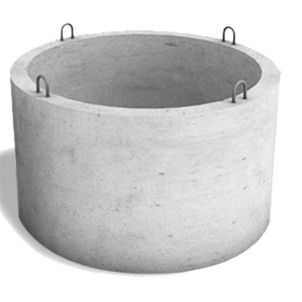 Кольцо ЖБ КС-10,9 (внутр.диам.-1м,высота-0,9м,толщ.стен.-0,1м)  600кг