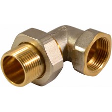 Соединение разборное латунь угловое  1/2" вн.-нар.