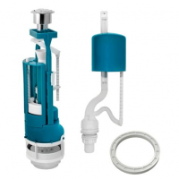 Арматура для унитаза кнопка (двойная) нижнее подключение АС-12.1М ИНкоЭр