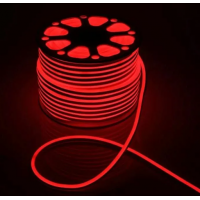 Гибкий неон 220В 9,6Вт/м IP67 красный 504213