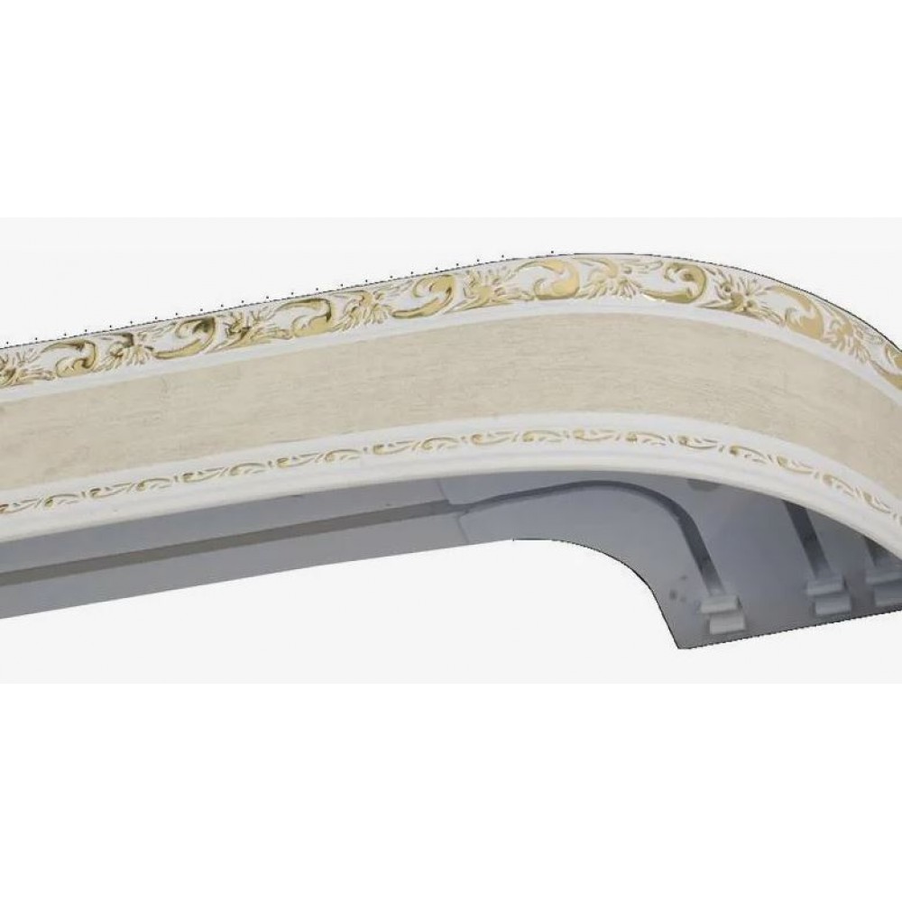 Карниз потолочный 2-рядный Галант Медея Кожа 300см ХХХ РАСПРОДАЖА АКЦИЯ 30%