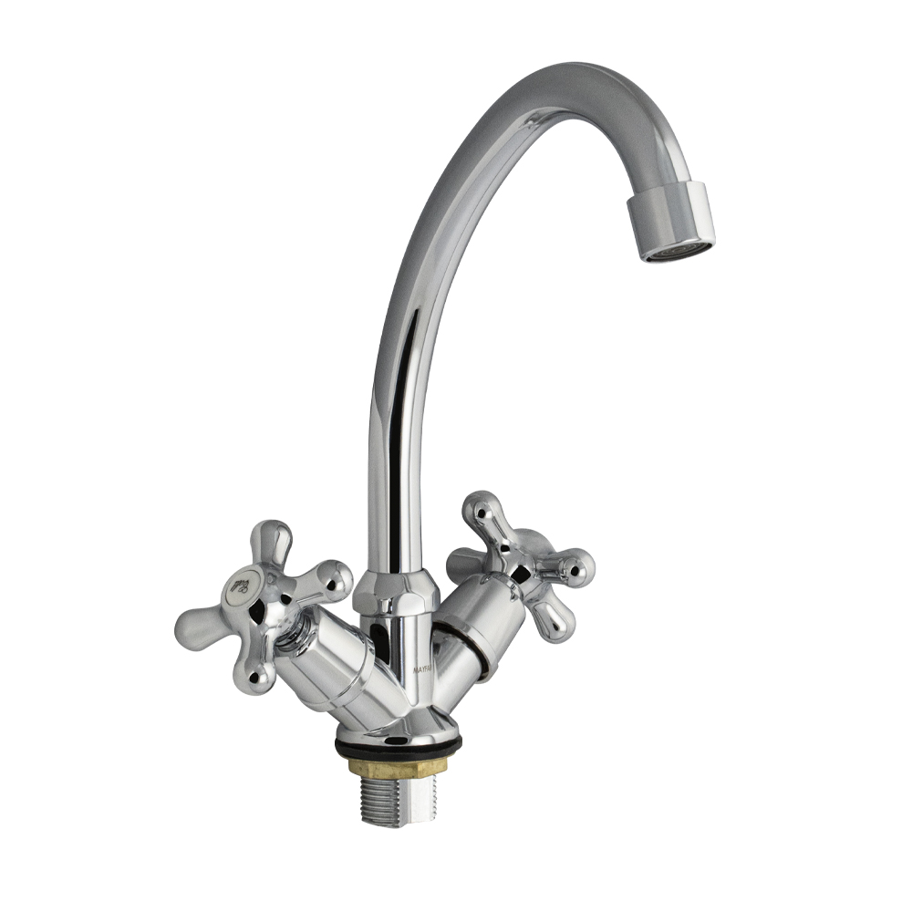 Смеситель для кухни ручка крест (87305) Смеситель для кухни ручка крест (87305)