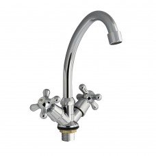 Смеситель для кухни ручка крест (87305)