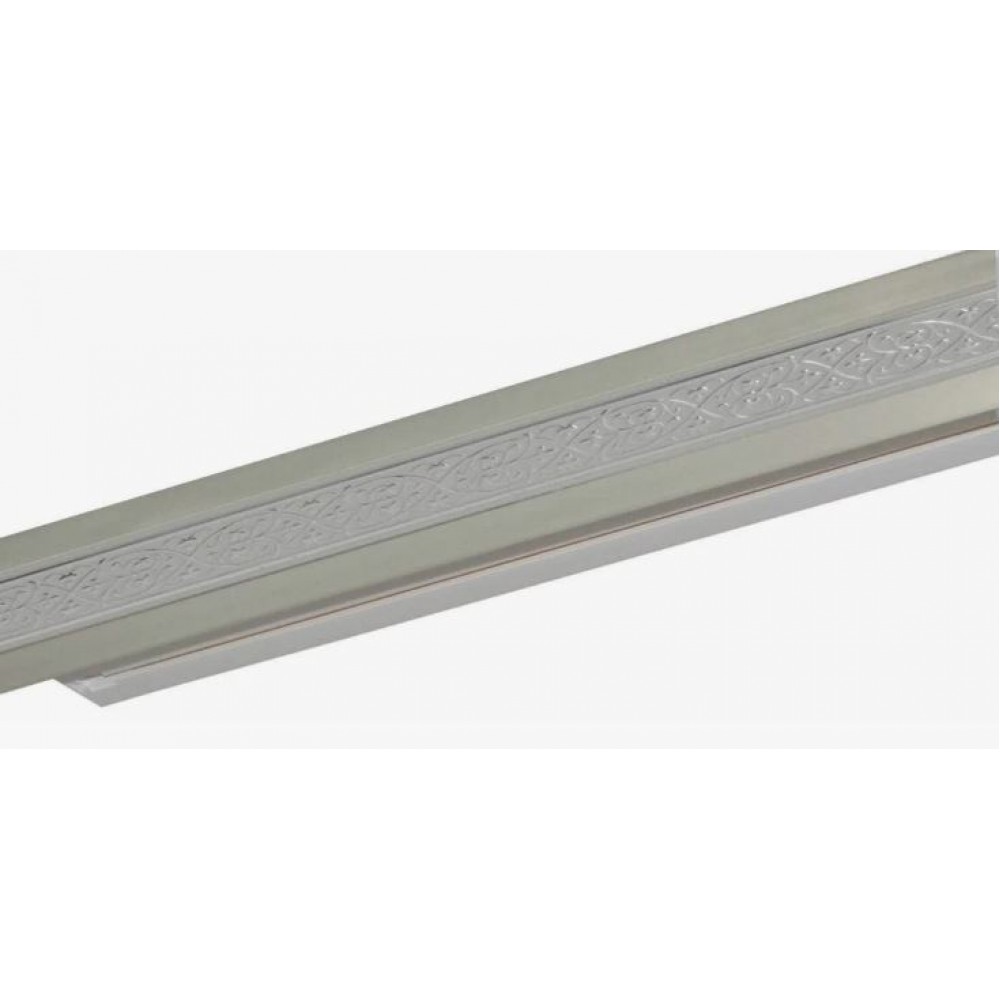 Карниз потолочный 2-рядный Астория Серебро 320см ХХХ РАСПРОДАЖА АКЦИЯ 30%