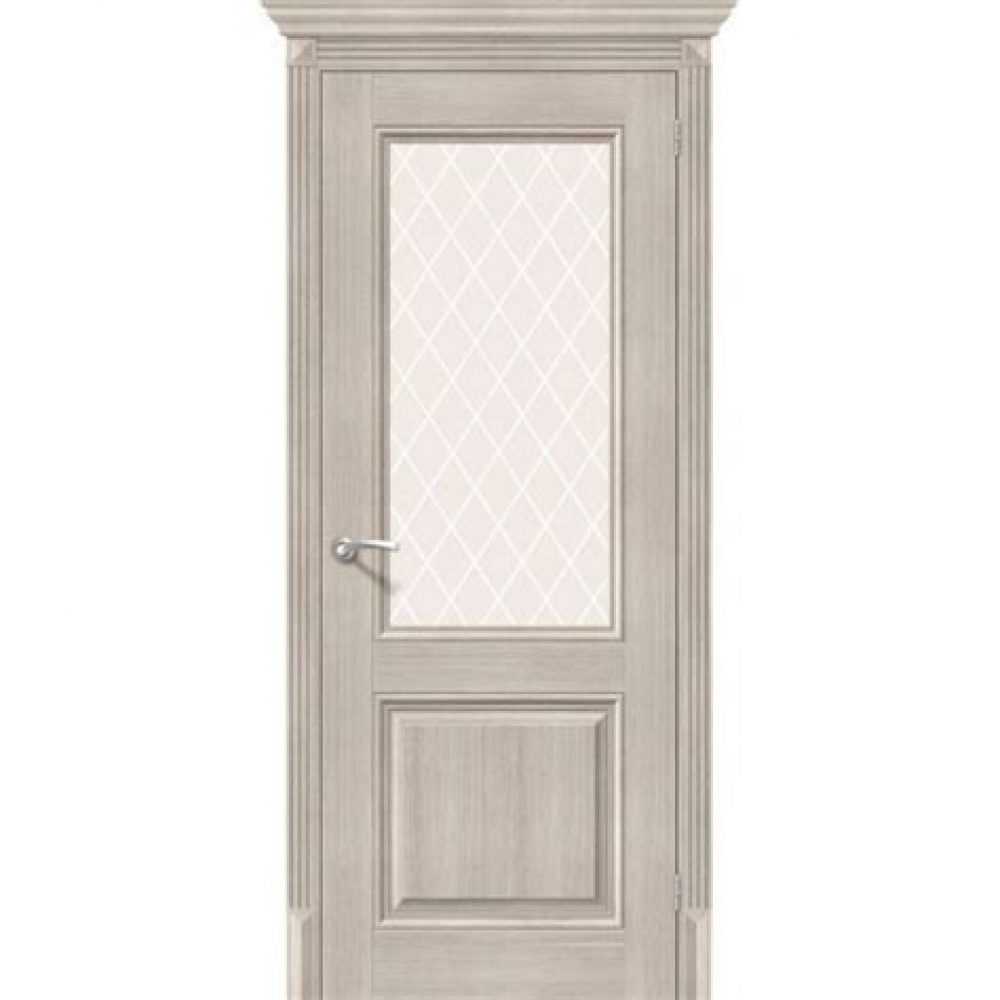 Полотно дверное ЭКО Прима-3 200*70 Riviera Ice White Сrystal 