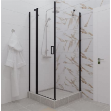 Душевая штора  90*90 Йота-Блек  квадрат