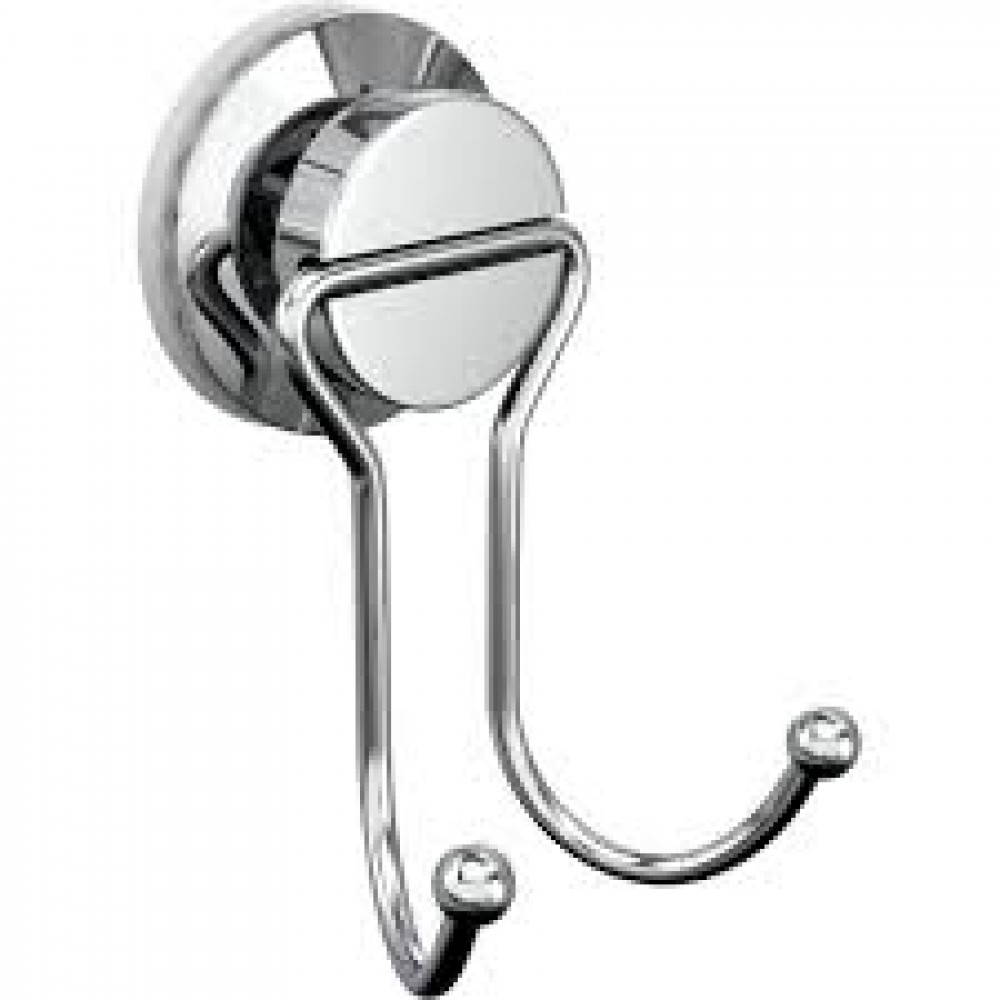Крючок для ванной двойной FORA  ATLANT вакуумная присоска хром A053