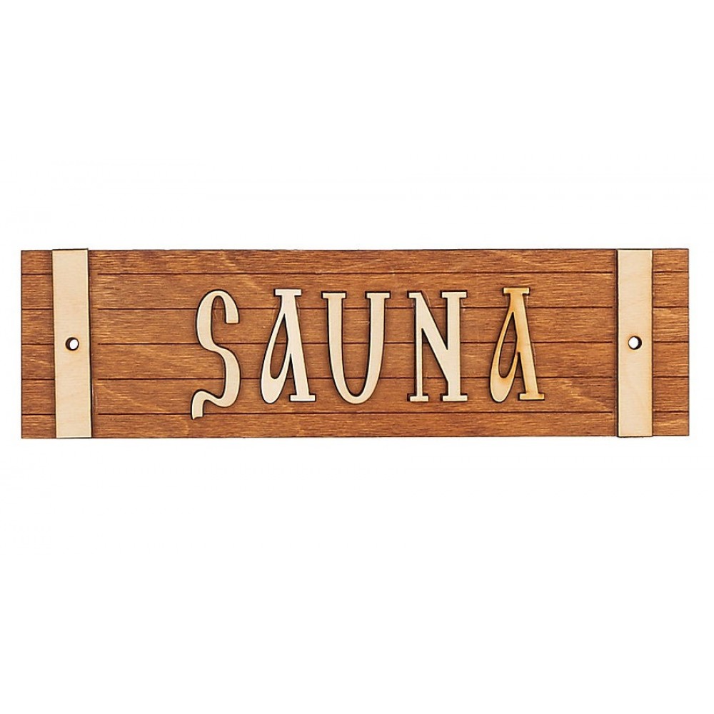 Табличка SAUNA гравировка