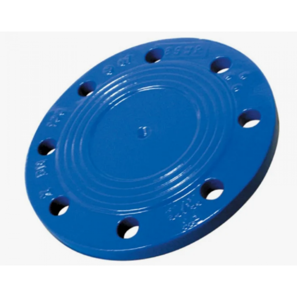 Фланец глухой(заглушка)DN  80 синий