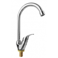 Кран на одну воду шаровый высокий излив (6507)