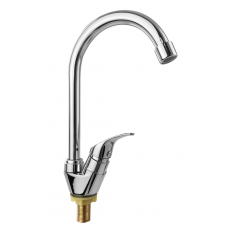 Кран на одну воду шаровый высокий излив (6507)