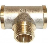 Тройник переходной латунь   3/4"-1/2"-3/4" РВ/РН/РВ