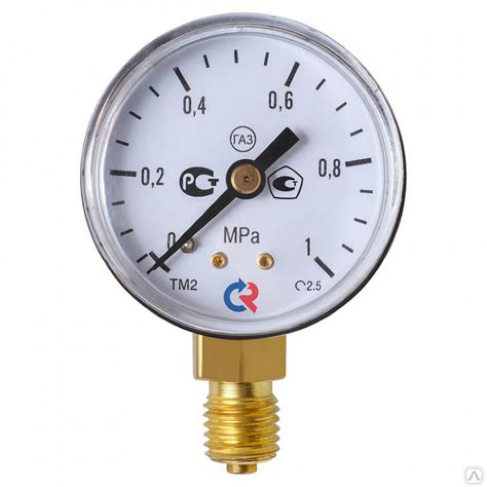 Манометр 1,0 мПа углекислотный Манометр 1,0 мПа углекислотный