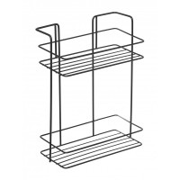 Полка д/ванной прямая  ZOLLEN POLYETHER-2 черная (466711)
