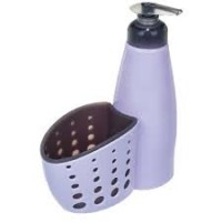 Дозатор для жидк.мыла с держателем для губки Рыжий кот 004664