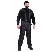 Брюки мужские Охранник (черный) р.48-50 рост 3/4 утепленные АКЦИЯ 20%