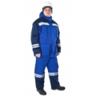 Костюм Олимп мужской т.синий/василек р.48-50 рост3/4 утепленный АКЦИЯ 30%