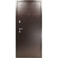 Дверь метал. ТИТАН Ясень белоснежный антик медь 2050*960 правая