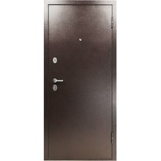 Дверь метал. ТИТАН Ясень белоснежный антик медь 2050*960 правая 