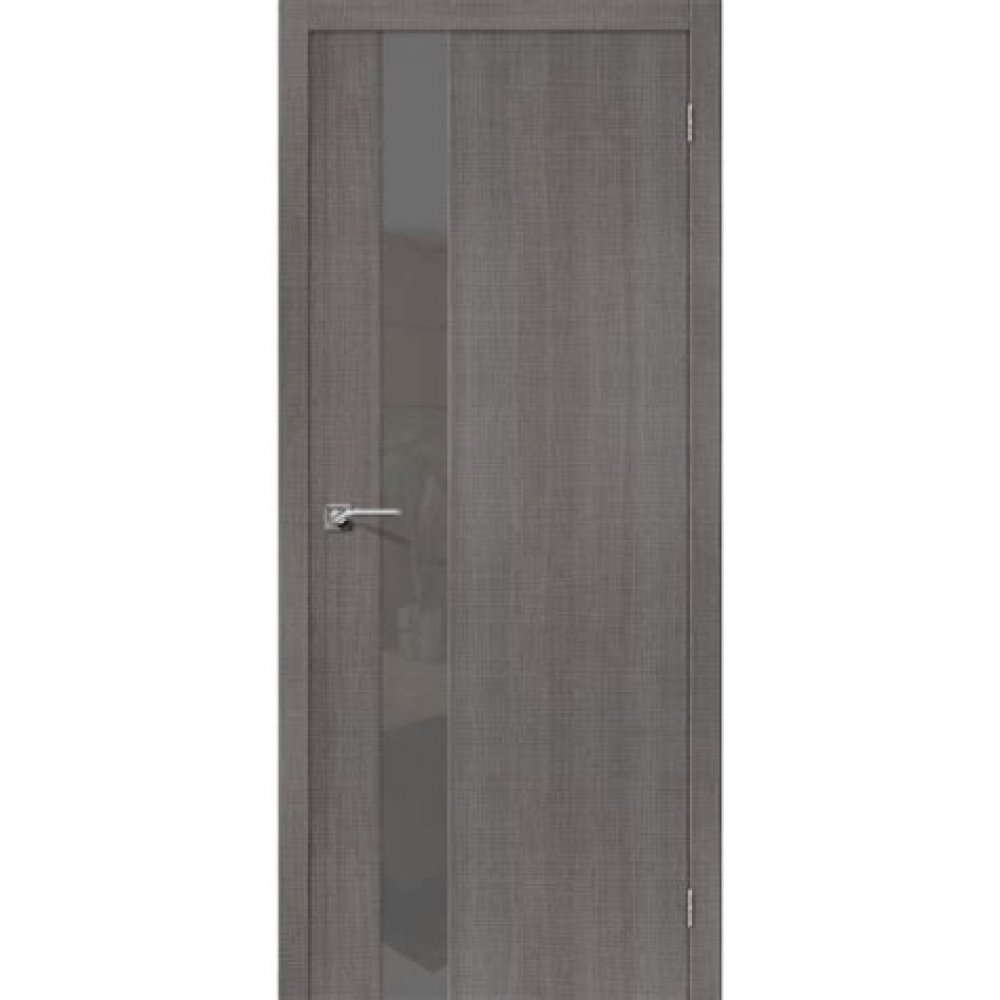 Полотно дверное ЭКО Порта-51 200*70 Grey Crosscut Silver Art (+коробка 2,5шт+наличники 2,5шт) АКЦИЯ
